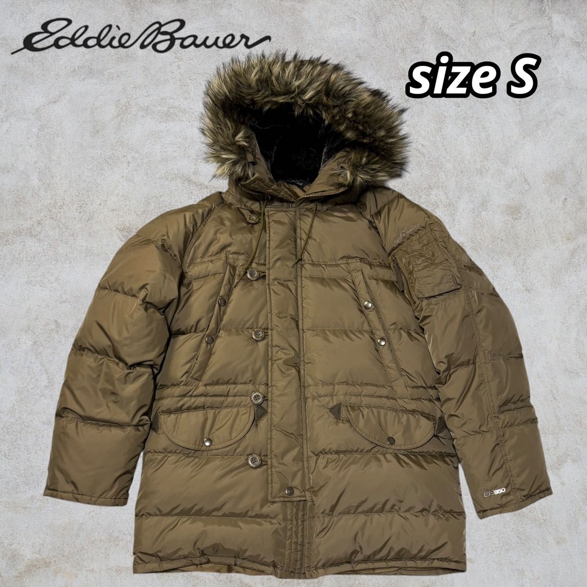 極美品】EDDIE BAUER エディーバウアー グースダウンジャケット N-3B