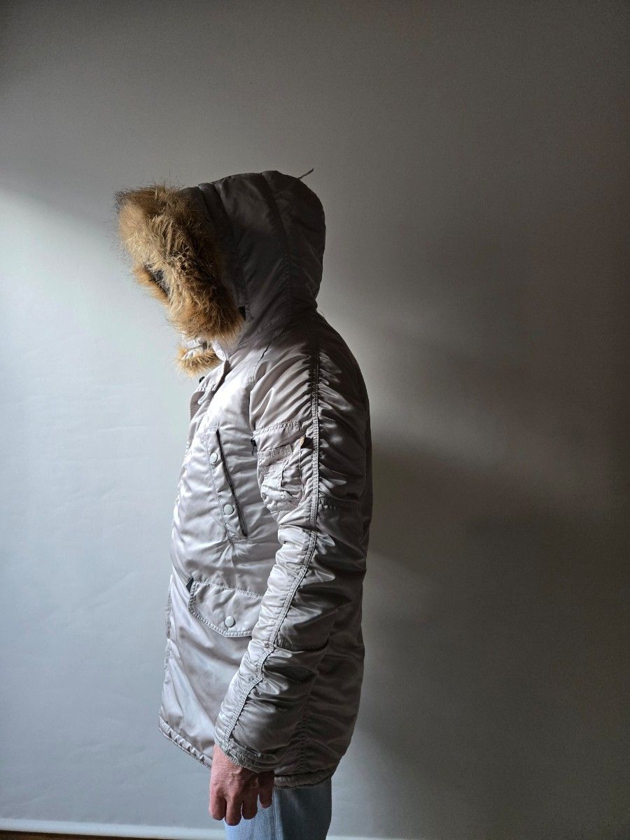 ALPHA INDUSTRIES N-3B フライトジャケット シルバー｜Yahoo!フリマ