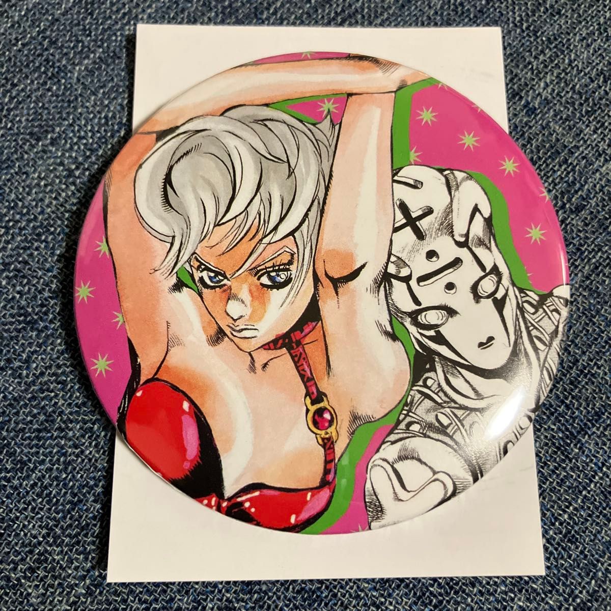 トリッシュ ジョジョ展 缶バッジ 荒木飛呂彦原画展 ジョジョの奇妙な