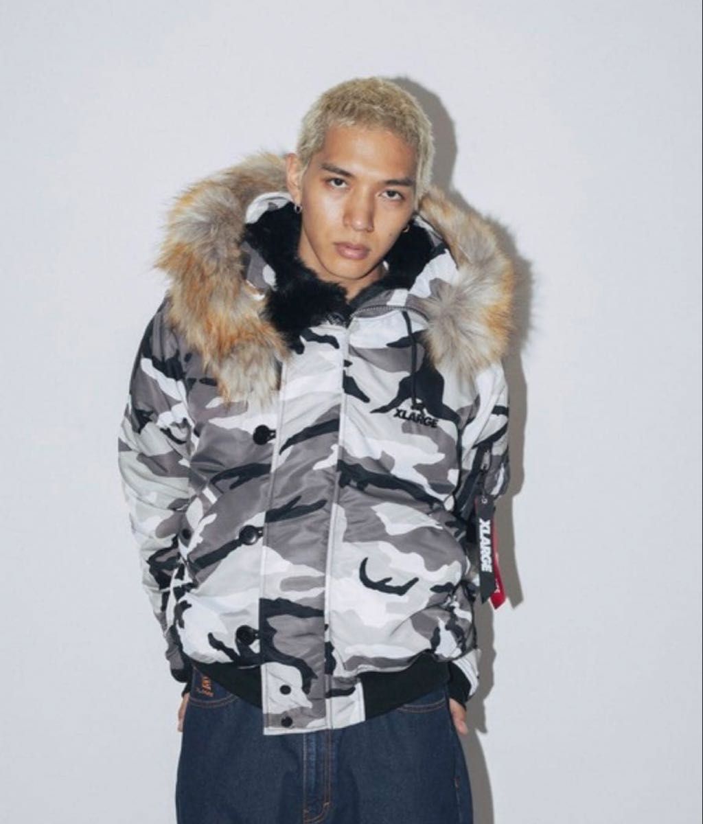 ALPHA INDUSTRIES X X-LARGE エクストララージ 迷彩 カモフラ ダウン