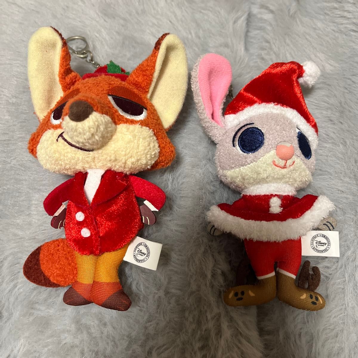 ディズニー ニック ジュディ クリスマス ぬいぐるみキーホルダー