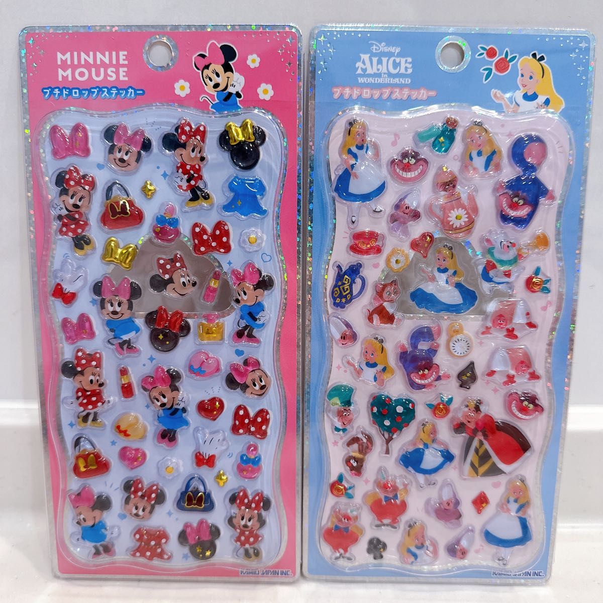 ミニーちゃん 不思議の国のアリス プチドロップステッカー 正規品