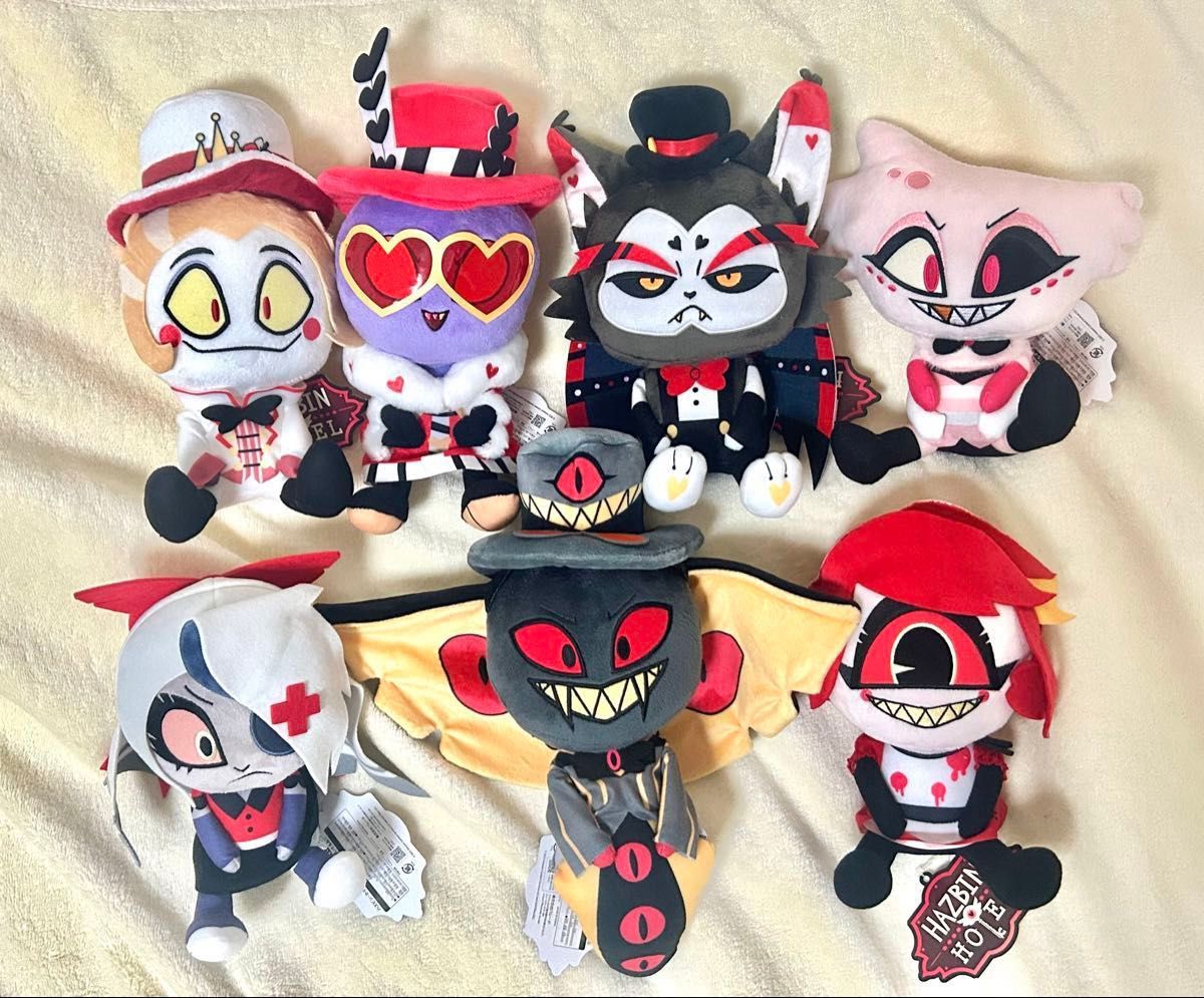 ハズビン・ホテルへようこそ おすわりぬいぐるみ ROUND1限定 7種セット