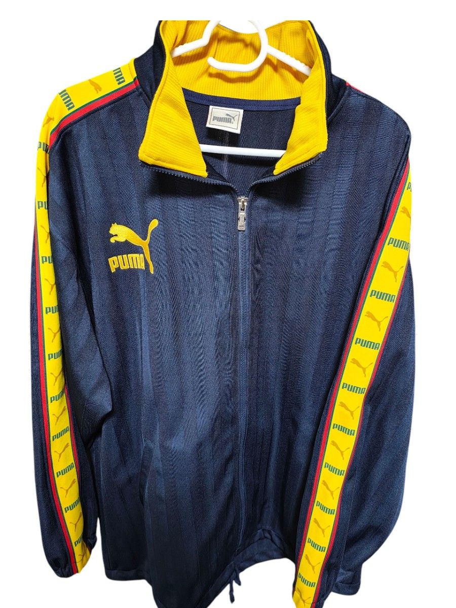 PUMA プーマジャージ上下セットアップ ネイビー イエロー XO（3L