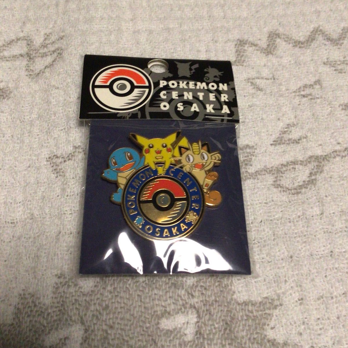 ポケモンセンターオオサカ ピカチュウ ゼニガメ ニャース 初代のロゴ