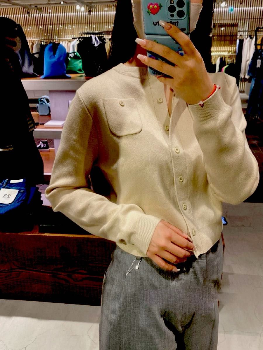 新品未使用 CABaN キャバン コットン カシミヤ クルーネック