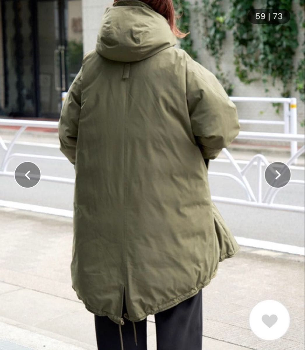 Spick & Span 撥水フーデッドダウンコート 38 カーキ｜Yahoo!フリマ