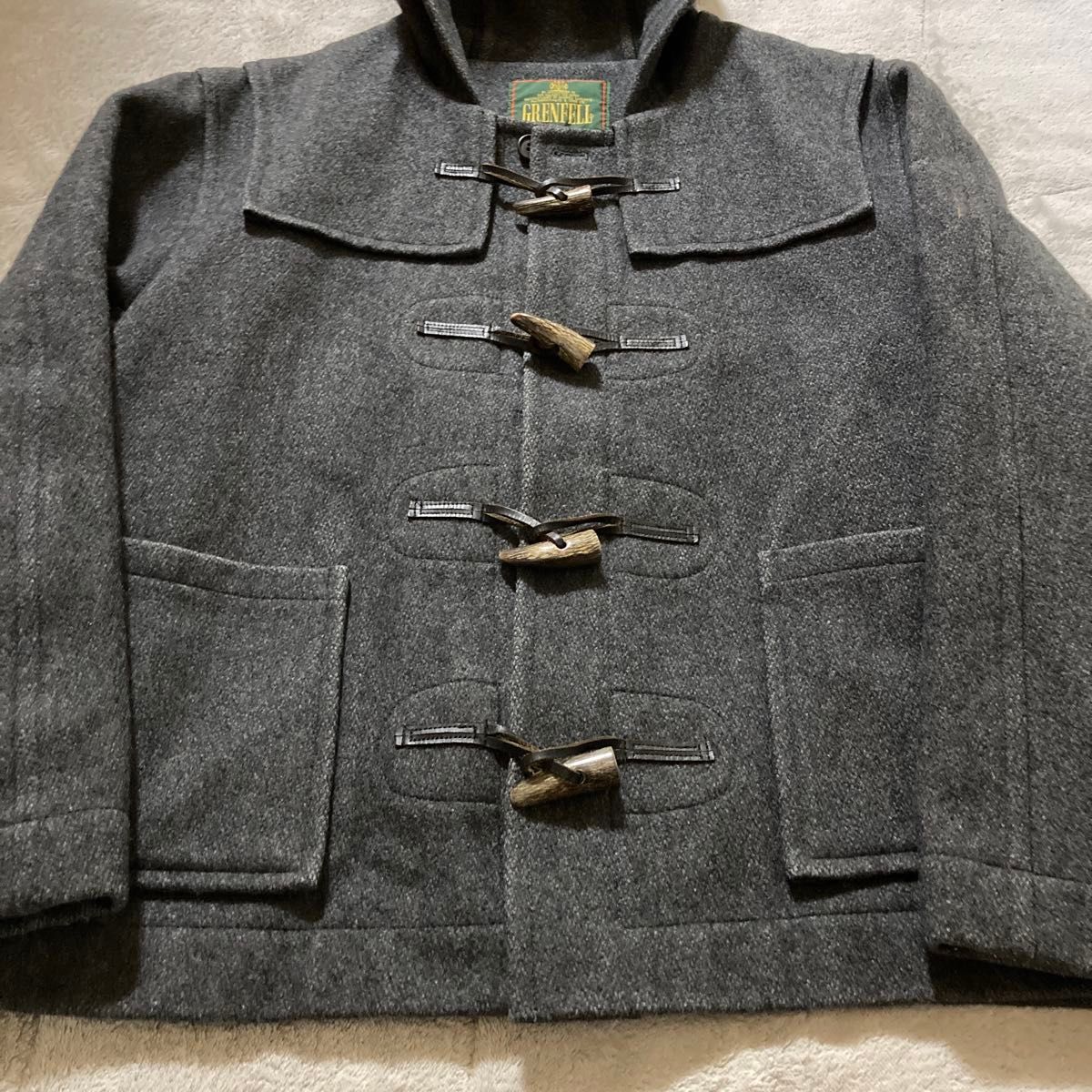 希少ヴィンテージ 緑タグ GRENFELL グレンフェル ショート ダッフル