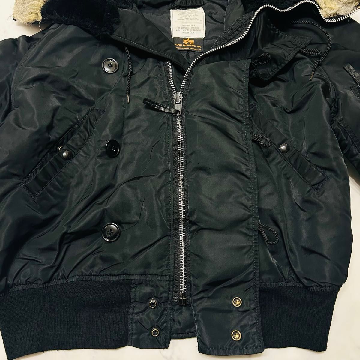 希少】80s ALPHA INDUSTRIES アルファインダストリーズ USA製 N-2B 短