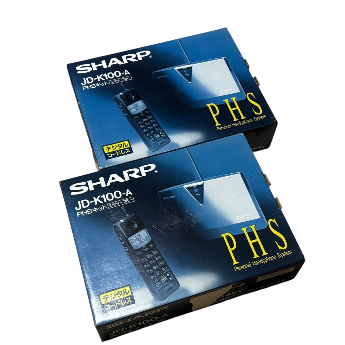 シャープ製のPHSキット「JD-K100-A シティーブルー」2個セット｜Yahoo