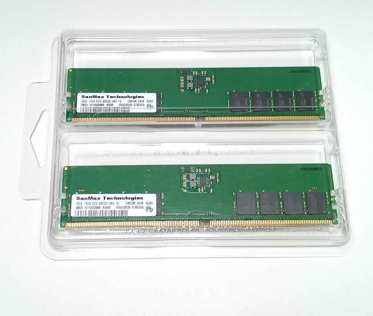 SanMax DDR5-4800 PC5-38400 16GB x 2本セット 合計32GB DDR5メモリ