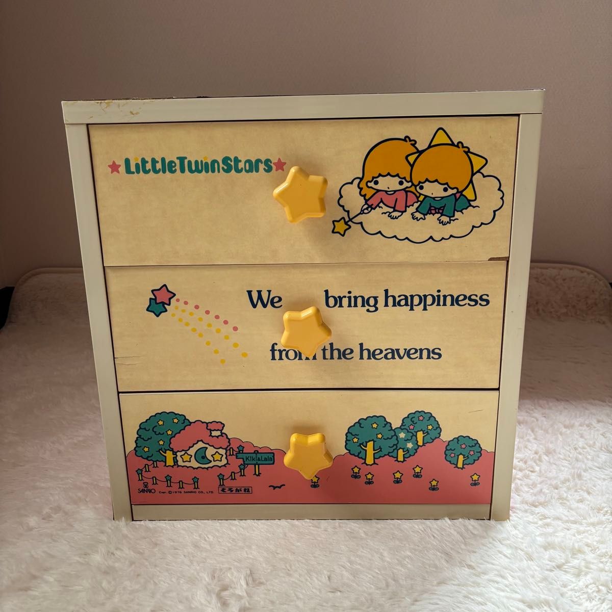 サンリオ リトルツインスターズ キキララ チェスト 小物入れ ピンク