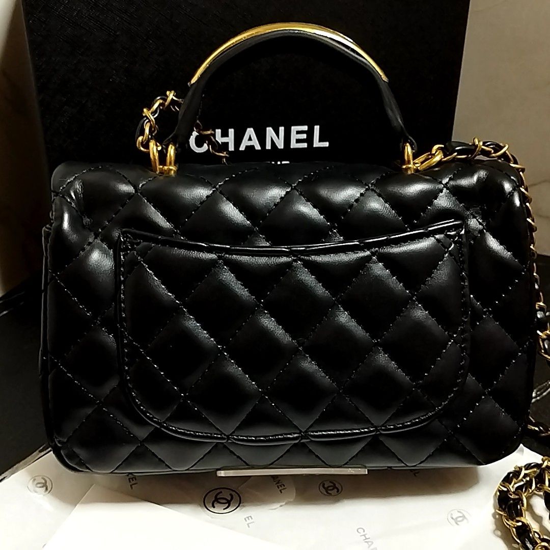 CHANEL シャネル ノベルティ ショルダーバッグ 黒 ゴールドチェーン
