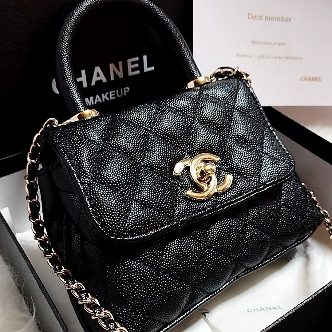 CHANEL シャネル make up ノベルティ チェーンショルダーバッグ 黒