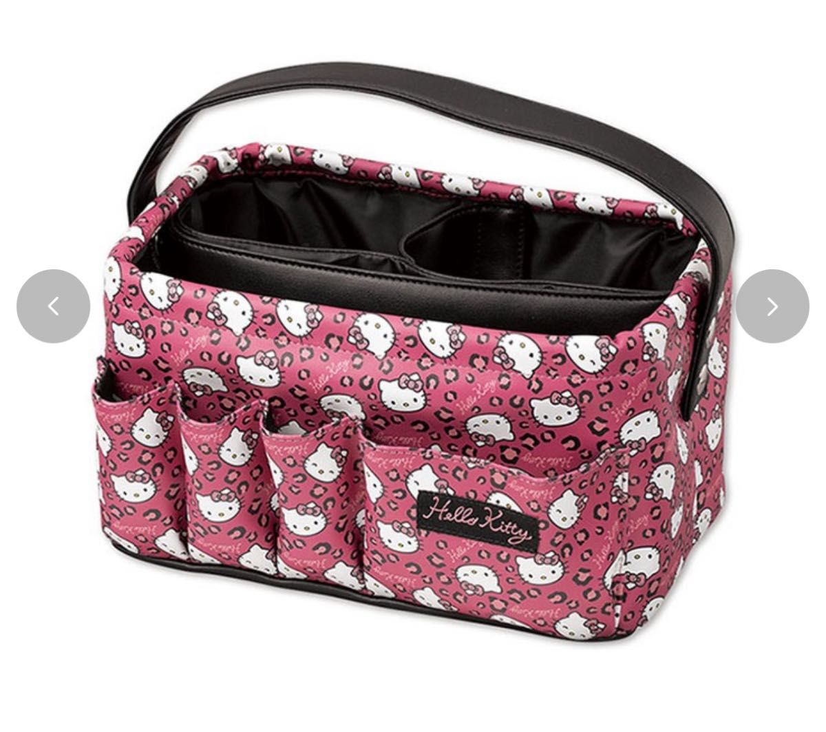 ハローキティ 仕切り付き収納ケース メイクボックス サンリオ アベイル