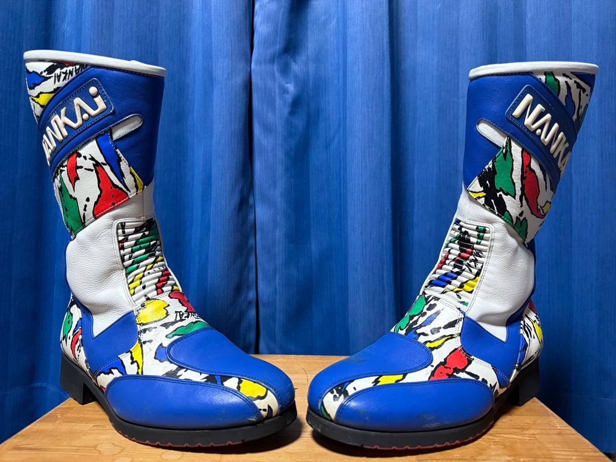 当時物 NANKAI ナンカイ 南海 レーシングブーツ ライディングブーツ 25