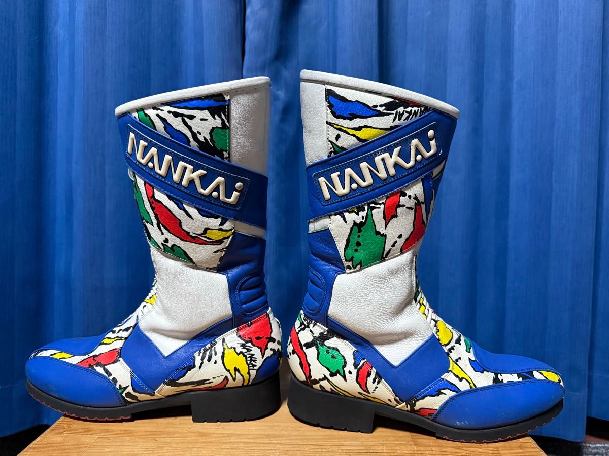 当時物 NANKAI ナンカイ 南海 レーシングブーツ ライディングブーツ 25