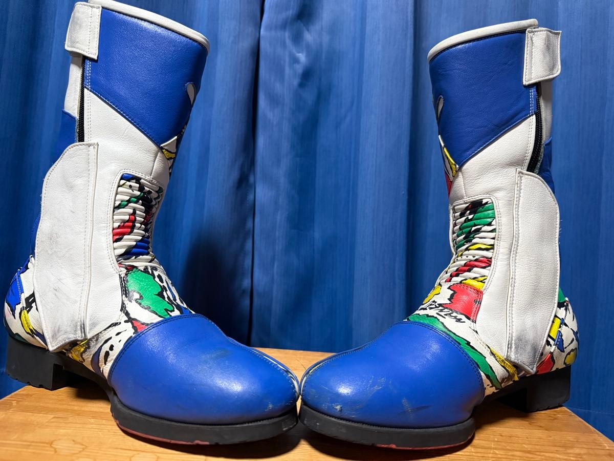 当時物 NANKAI ナンカイ 南海 レーシングブーツ ライディングブーツ 25