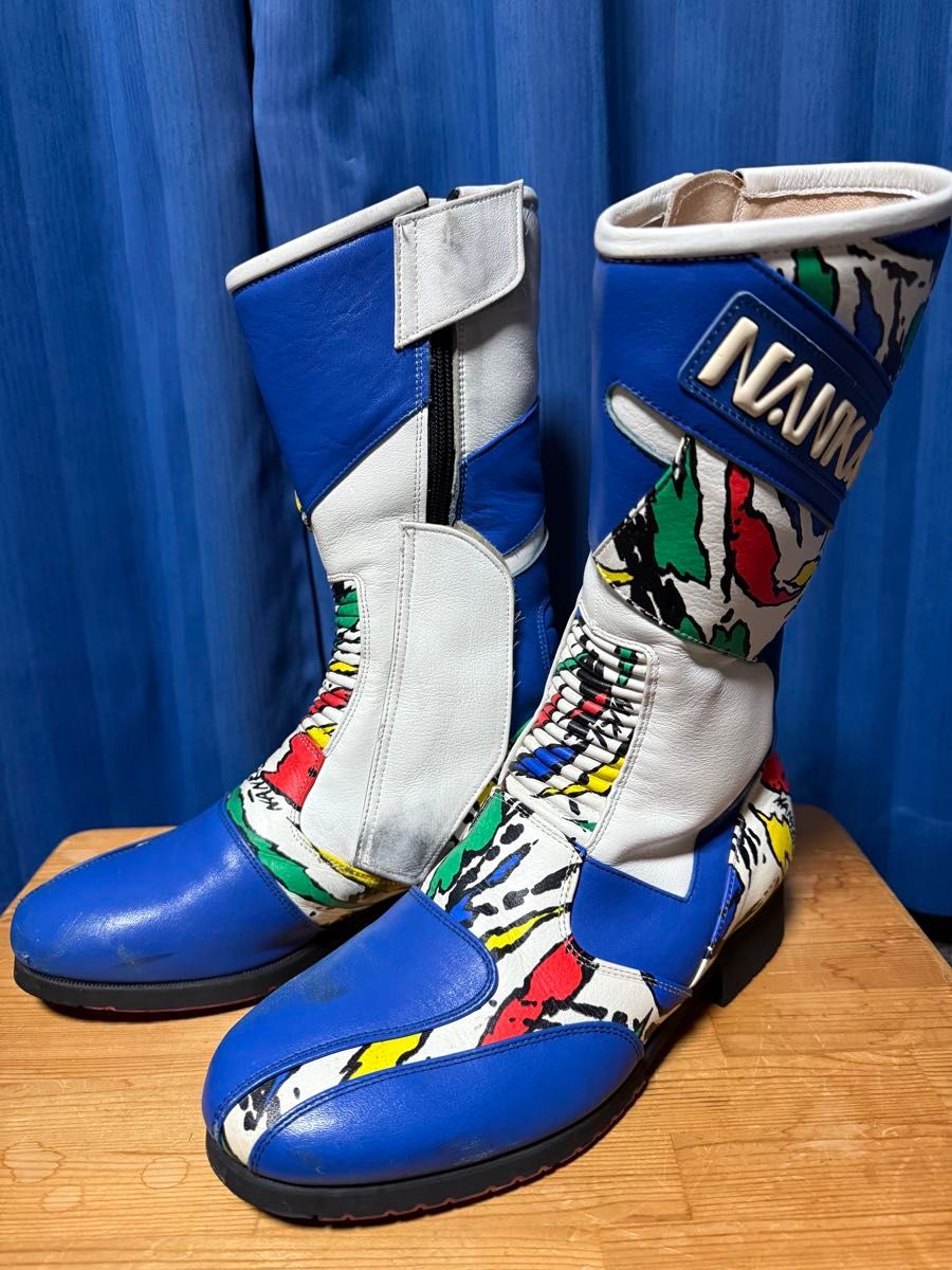 当時物 NANKAI ナンカイ 南海 レーシングブーツ ライディングブーツ 25