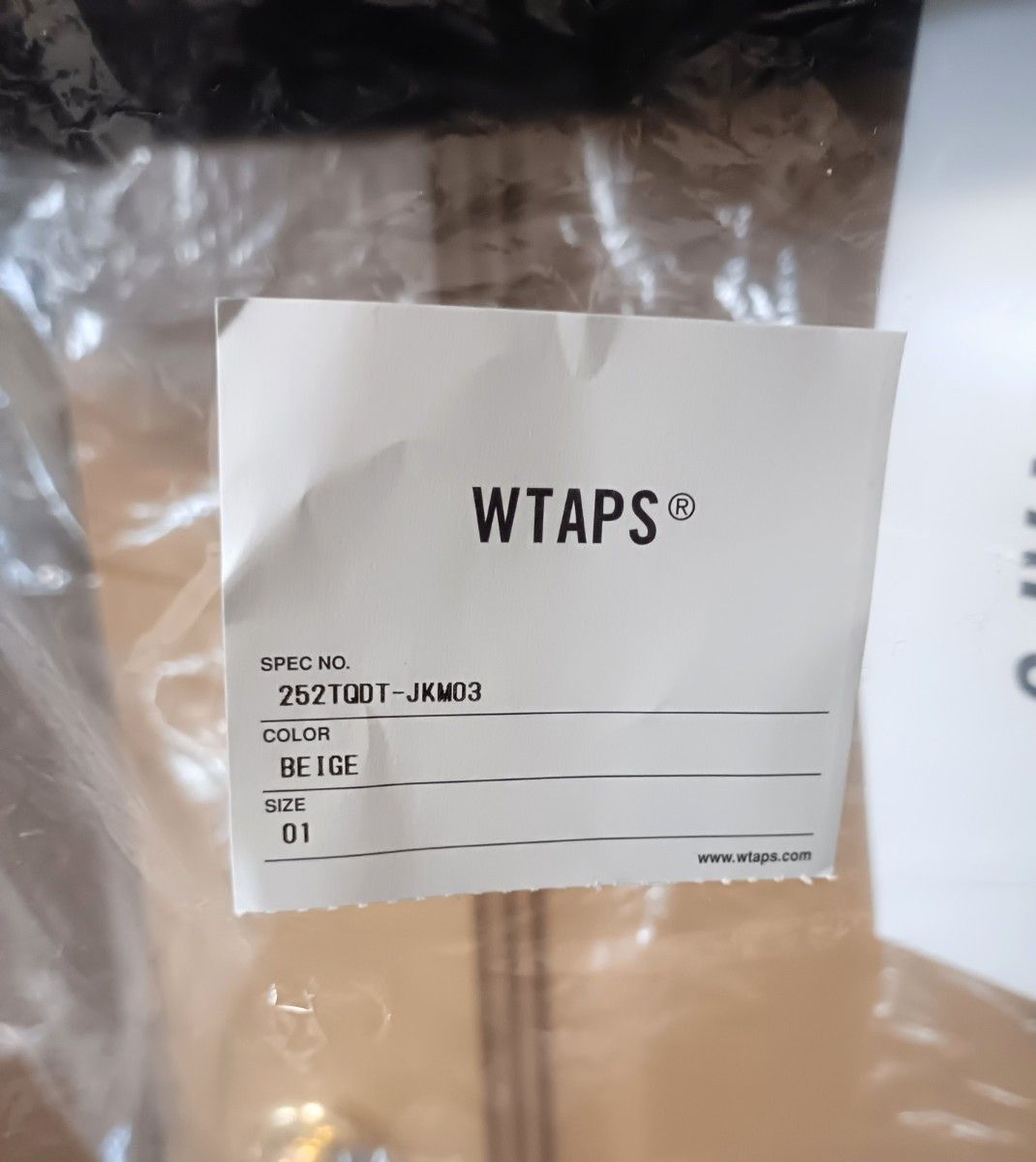 新品 25AW WTAPS WRECKER JACKET WOPL MELTON BEIGE Sサイズ ダブル