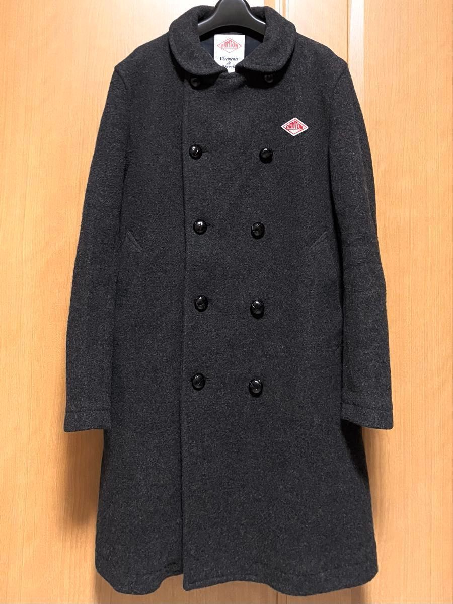 ダントン DANTON ウールモッサコート ロングコート サイズ38 M