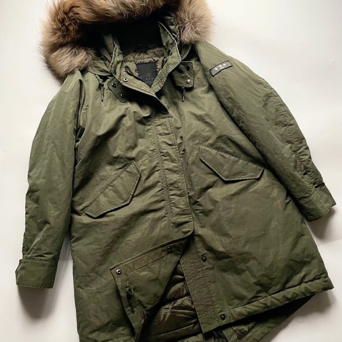 TATRAS Rライン GAMBIA LTK20A4209 ラクーンファー 着脱フード ダウン