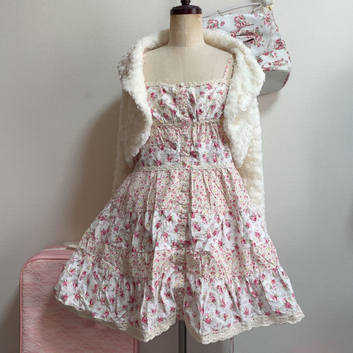 当時物】LIZ LISA リズリサ 00s コットンパッチワーク キャミ