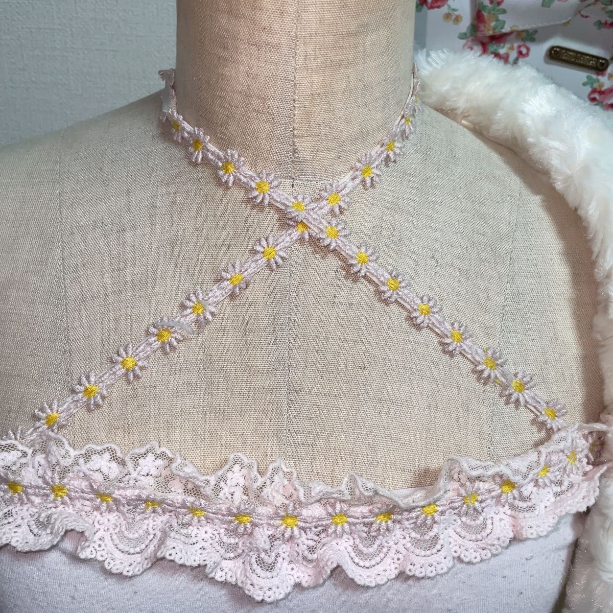 激レア 当時物】LIZ LISA リズリサ クロス花刺繍キャミソール 姫ギャル