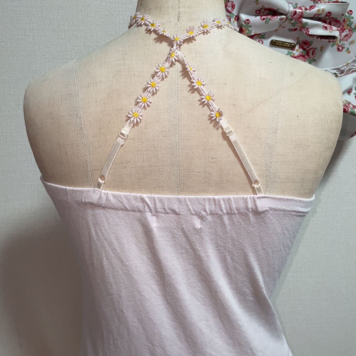 激レア 当時物】LIZ LISA リズリサ クロス花刺繍キャミソール 姫ギャル