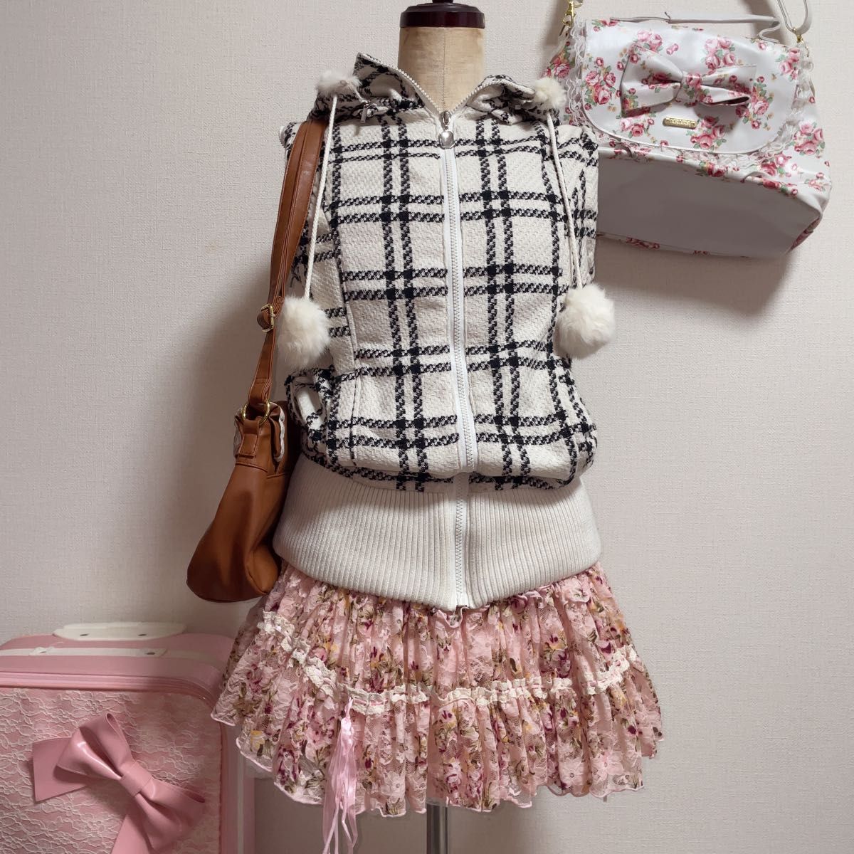 激レア 当時物】LIZ LISA トゥララ TRALALA 姫ギャル チェックコート