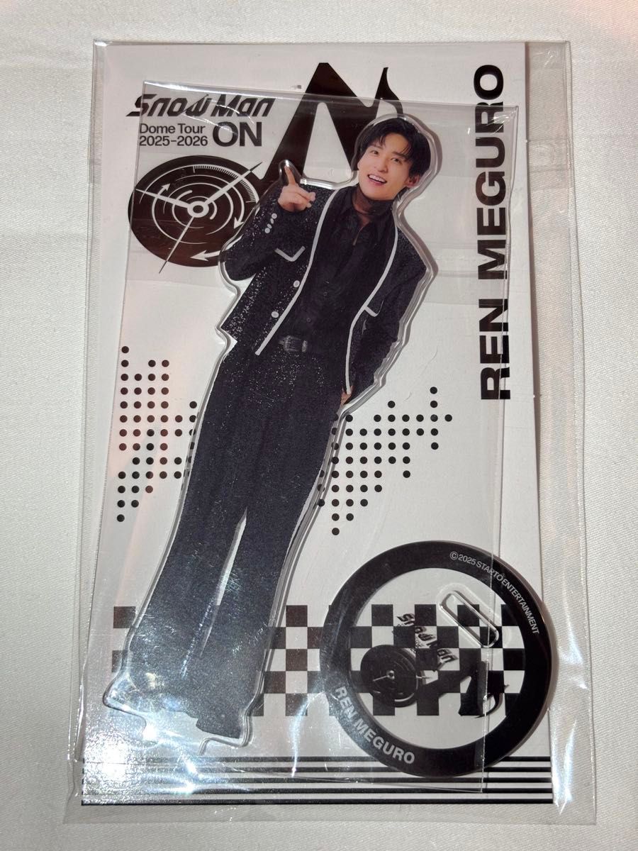 新品未開封 目黒蓮 アクリルスタンド Snow Man Dome Tour 2025-2026 ON