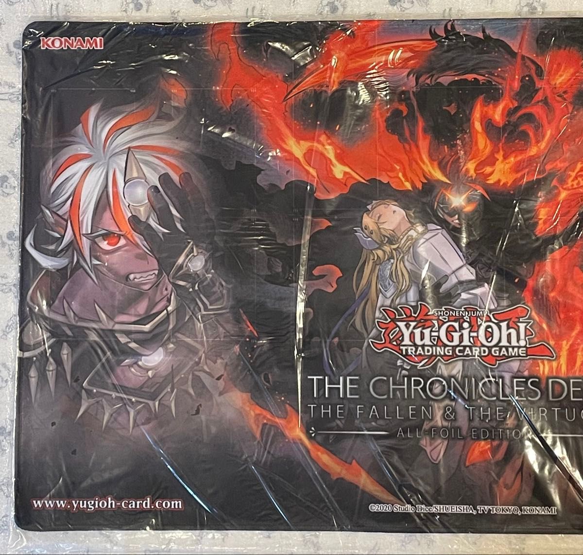 新品未開封 the fallen & the virtuous プレイマット 遊戯王 公式品