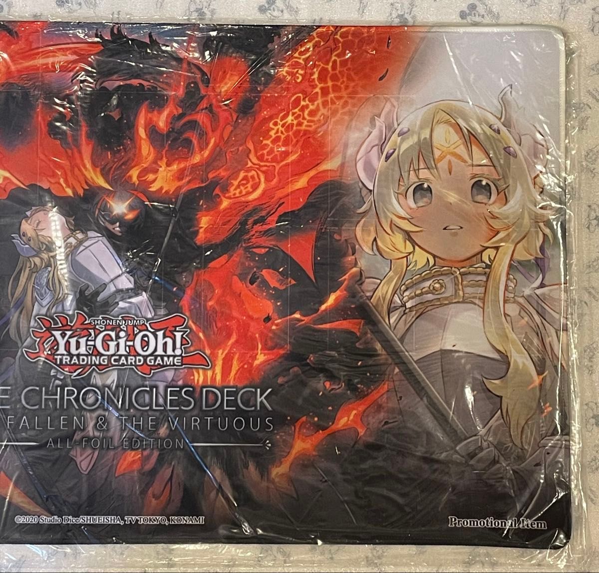 新品未開封 the fallen & the virtuous プレイマット 遊戯王 公式品