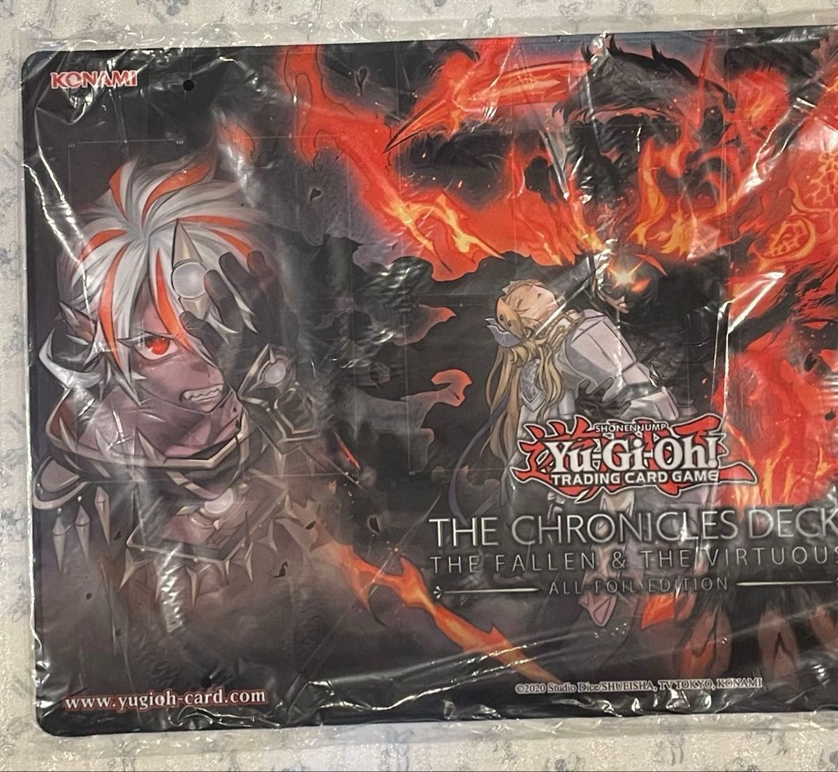 新品未開封 the fallen & the virtuous プレイマット 遊戯王 公式品
