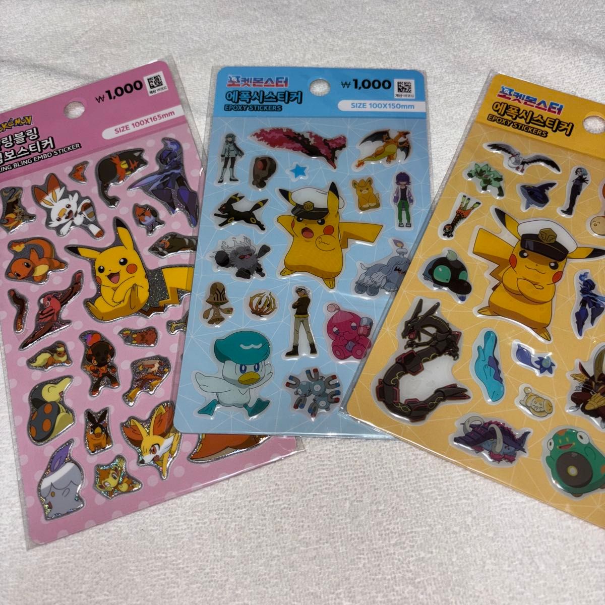 韓国 ポケモン ポケットモンスター 立体シール ボンボンドロップシール