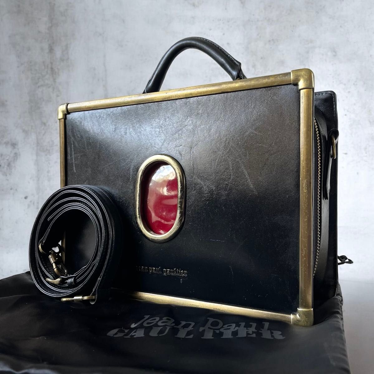 希少 ジャンポールゴルチエ 名作 ルビーアイ 2way ショルダーバッグ
