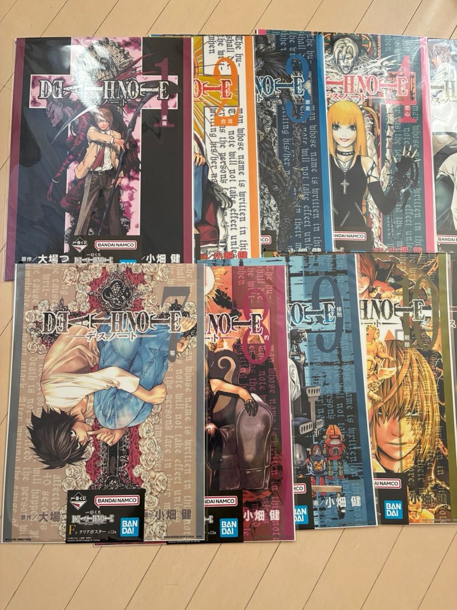 一番くじ デスノート F賞 クリアポスター コンプリート｜Yahoo!フリマ