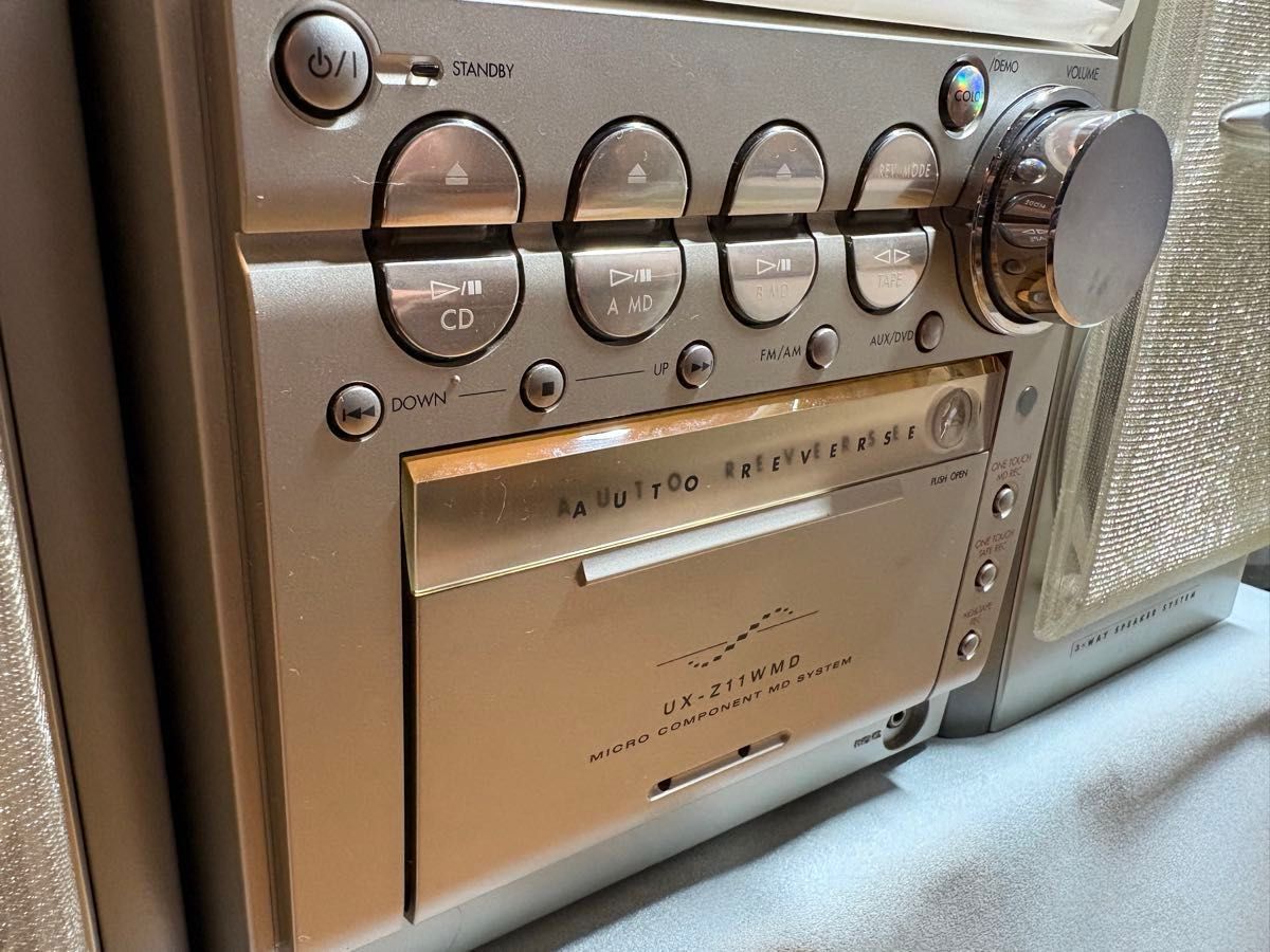 日本ビクター UX-Z11WMD レインボーイルミネーション CD ダブルMD