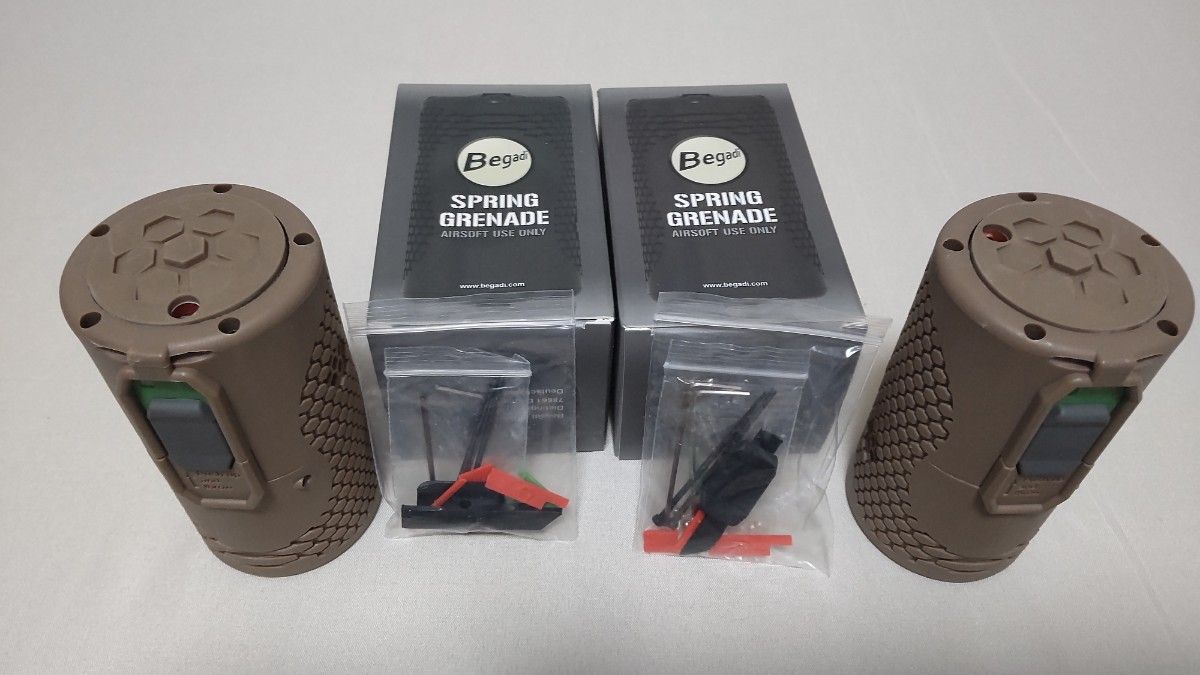 Begadi Airsoft Spring Grenade スプリンググレネード Gen2 タンカラー