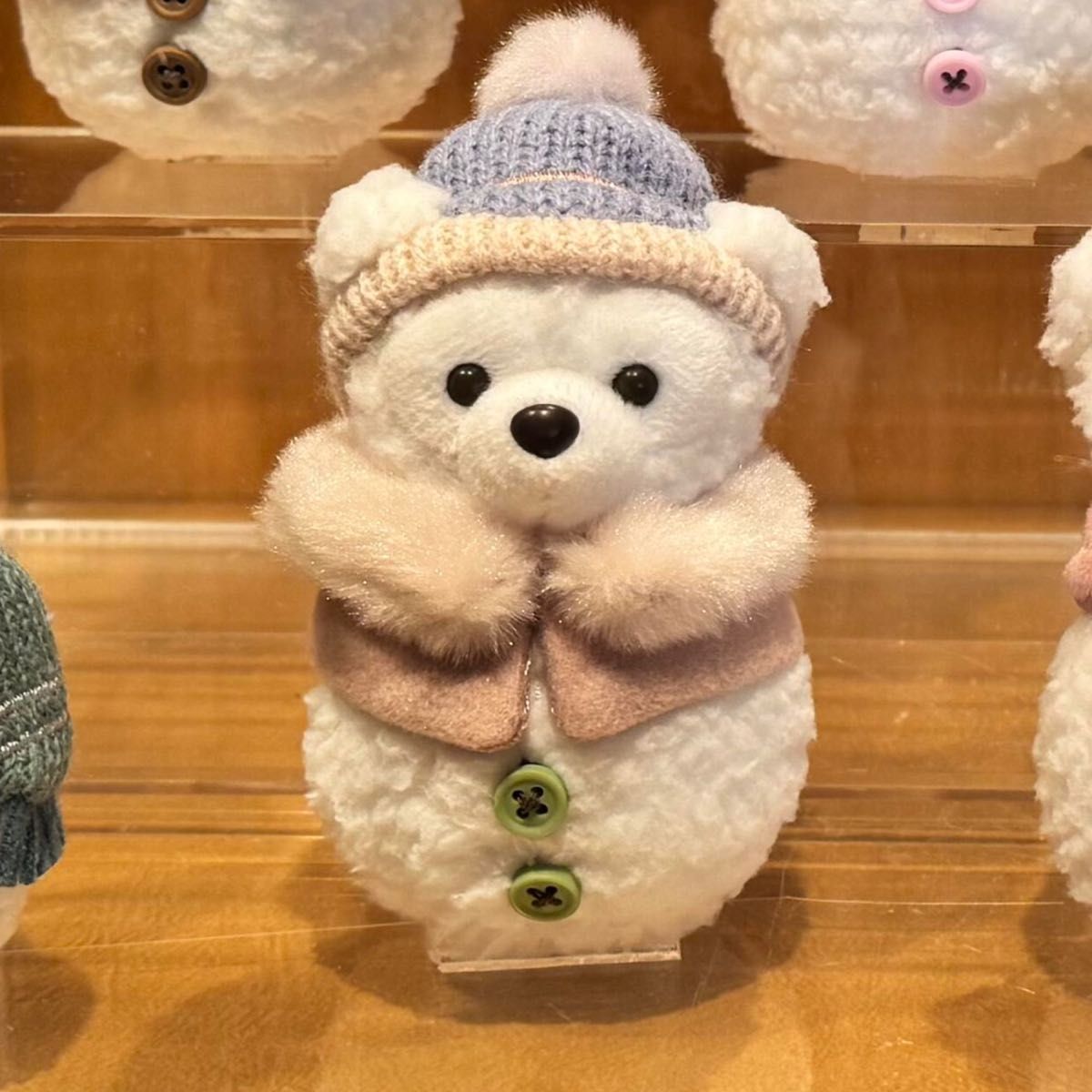 ダッフィー 雪だるまのぬいぐるみチャーム シークレットオブスノー