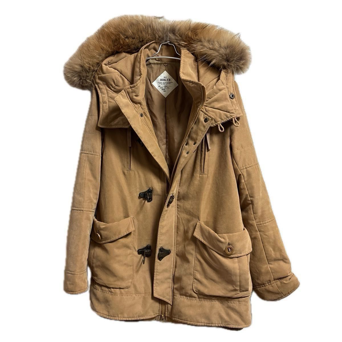 SLY スライ ミリタリー モッズ コート N-3B キャメル サイズ2 ライナー