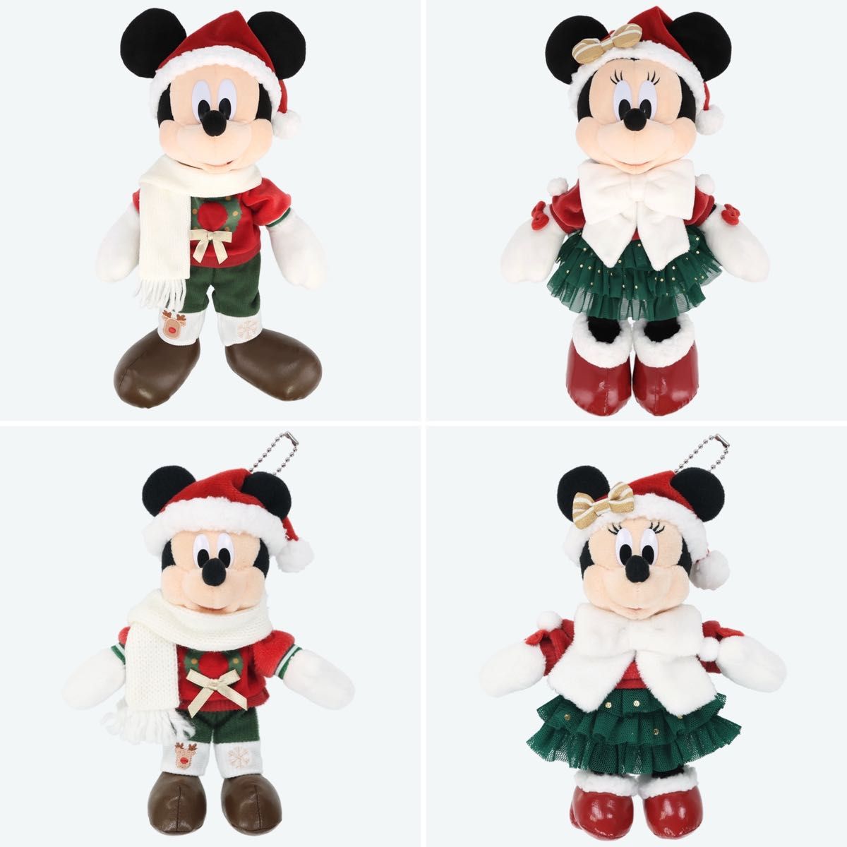 ディズニー クリスマス ぬいぐるみバッジ ぬいぐるみ サンタ