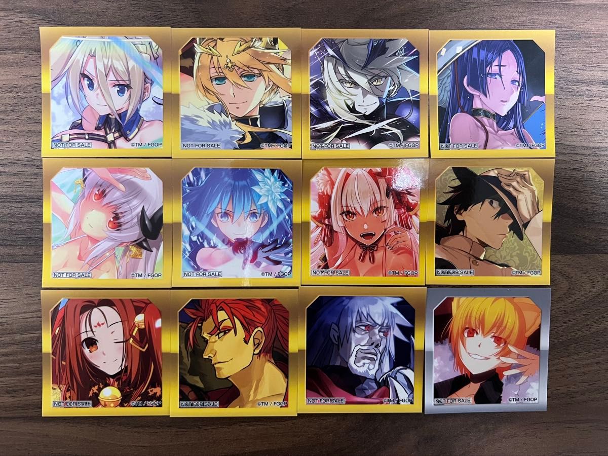 Fate/Grand Order FGO 最終再臨展 入場者特典ステッカー 12枚セット