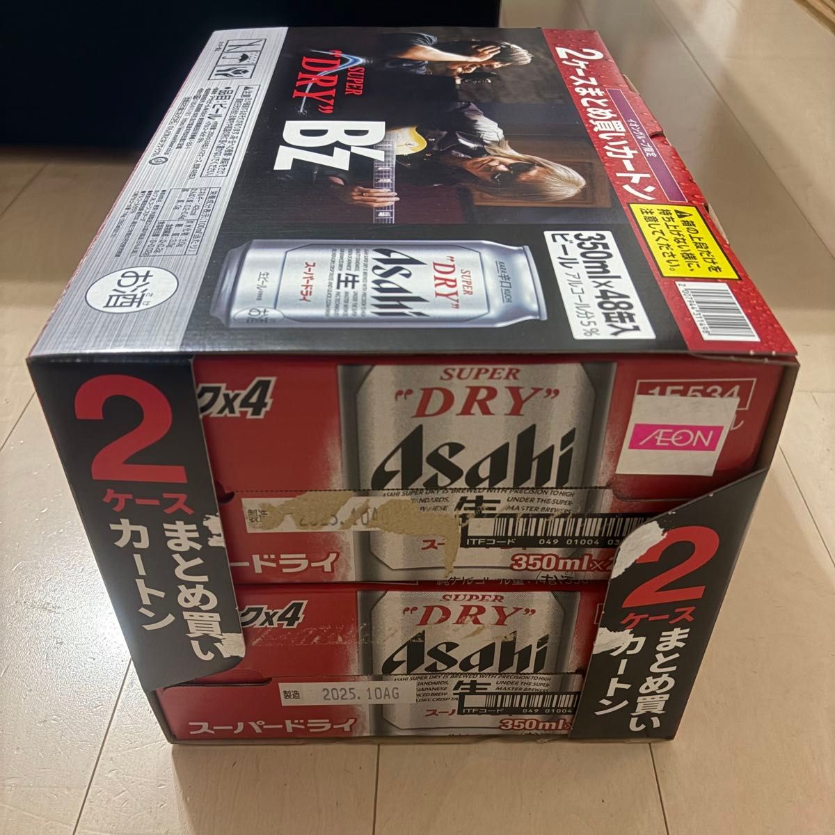 イオン限定 B'z パッケージ アサヒスーパードライ 2ケースまとめ買い
