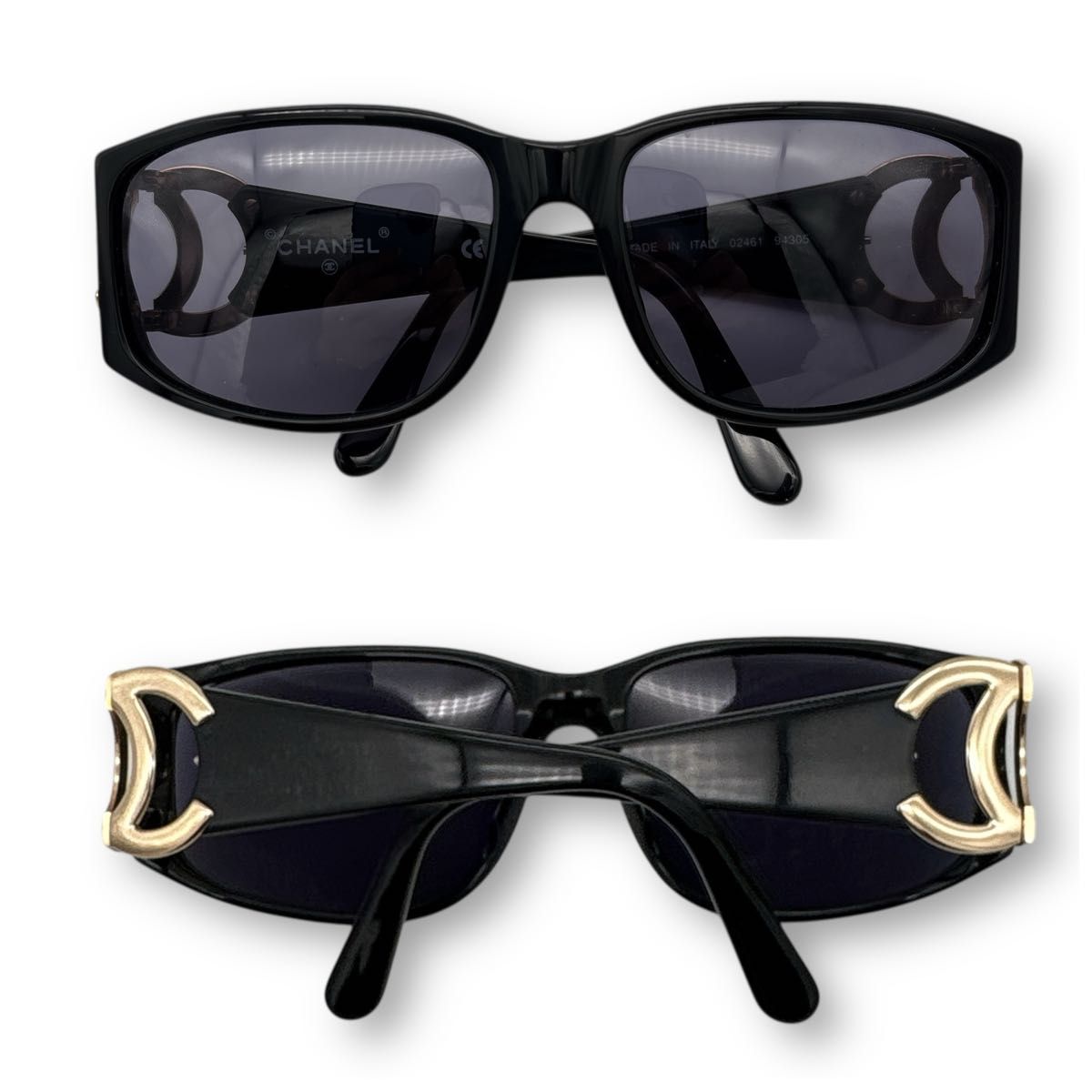 大人気モデル 美品 】CHANEL sunglasses 芸能人着用 BLACK 黒 シャネル