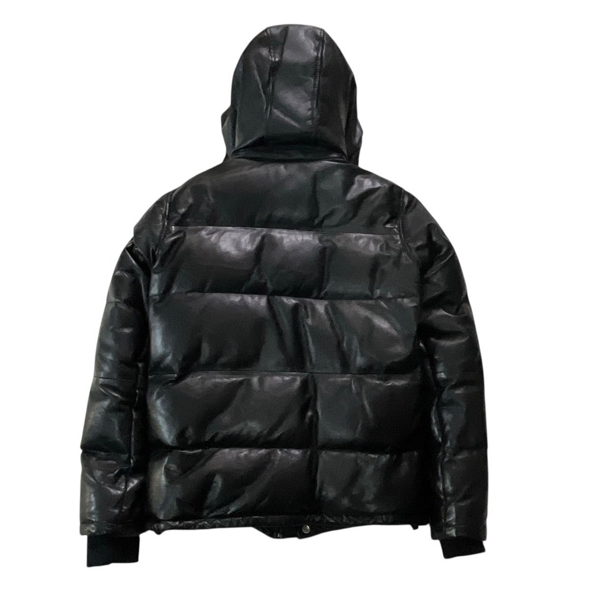 美品 VANQUISH ヴァンキッシュ オールレザー ダウンジャケット L