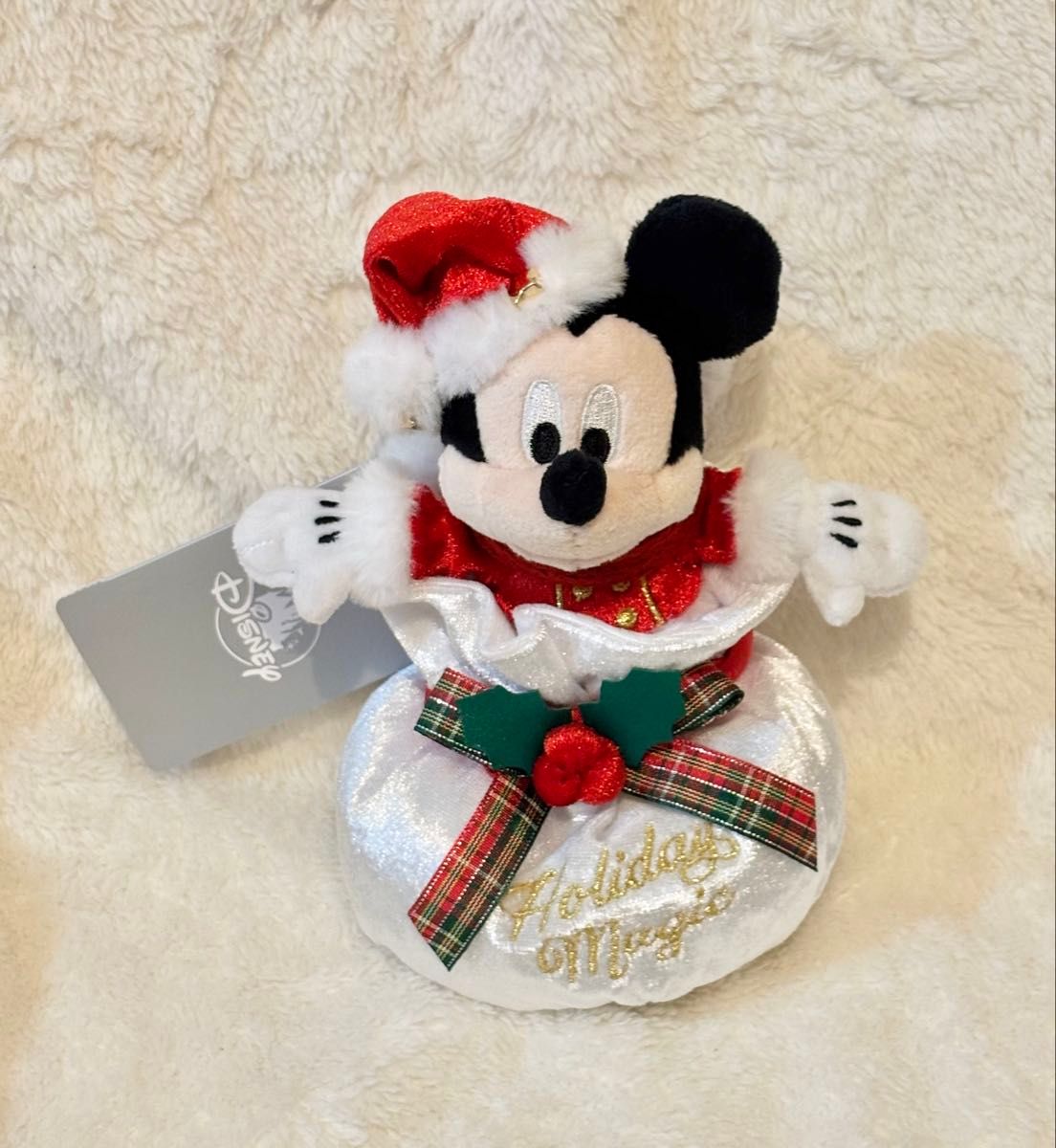 ディズニーストア クリスマス ミッキー ぬいぐるみキーホルダー キー