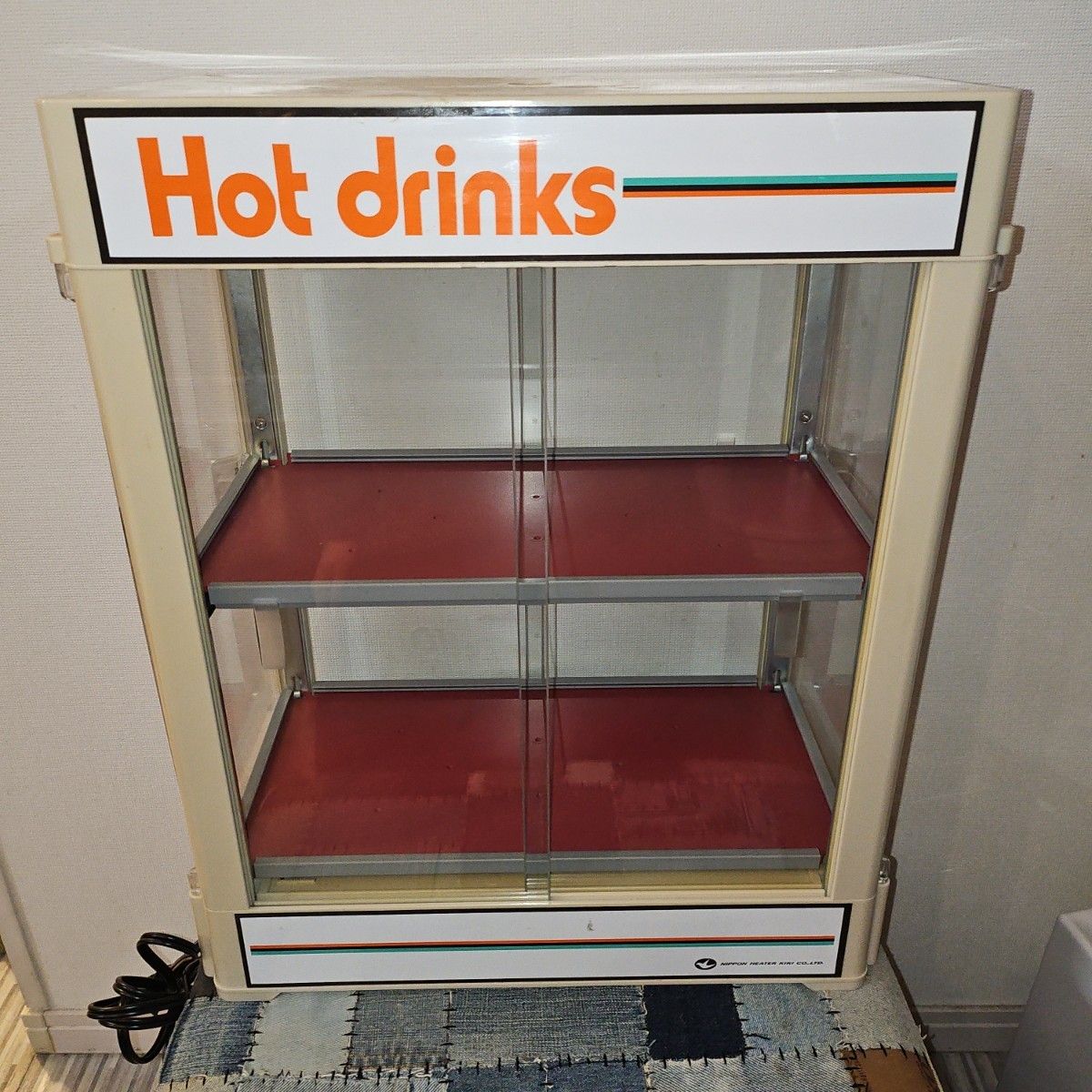動作確認済 ヒーター 電気卓上型 缶ウォーマー 温蔵ショーケース 2段