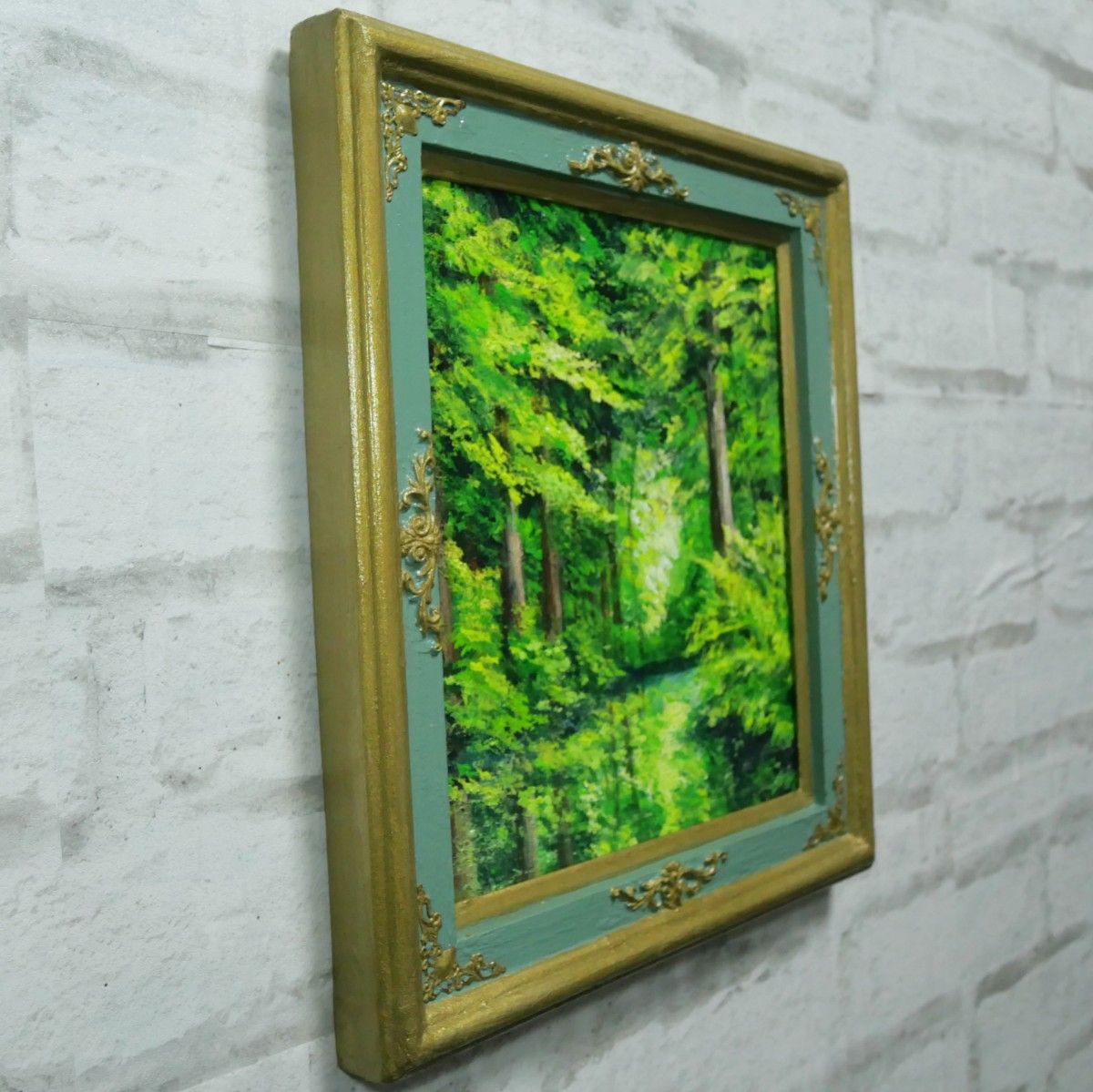 油絵 油彩 油彩画 絵 絵画【新緑の森】｜Yahoo!フリマ（旧PayPayフリマ）