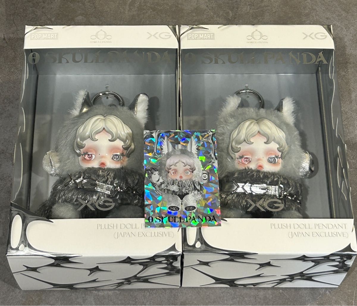 XG スカルパンダ 2体セット カード付属 POPMART 日本限定 SKULLPANDA
